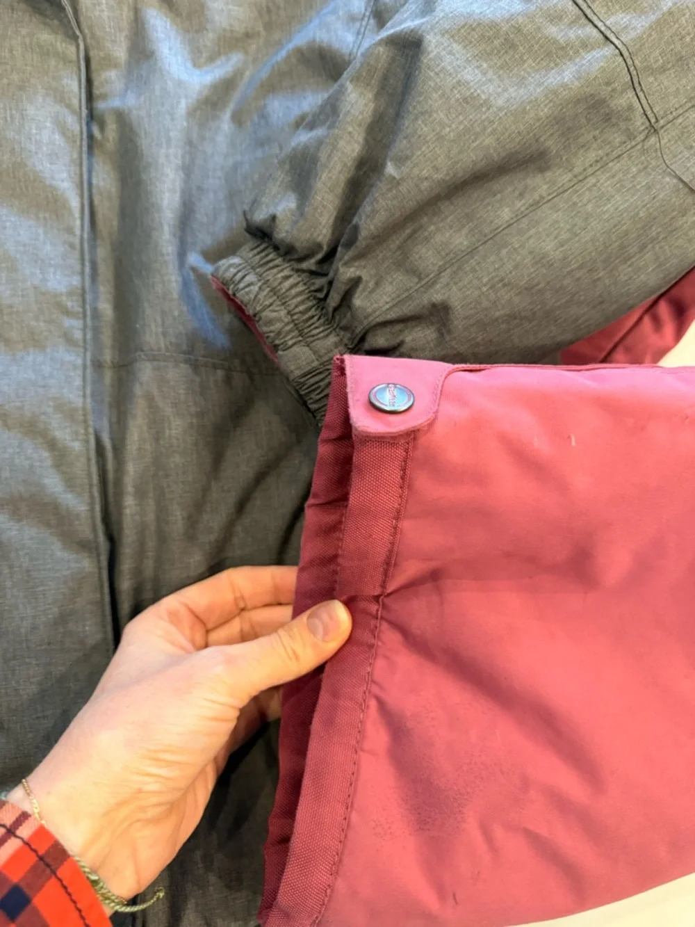 OshKosh B'gosh Gray Jacket with Pink Snow Pants - Girls 12 - Picture 3 of 5